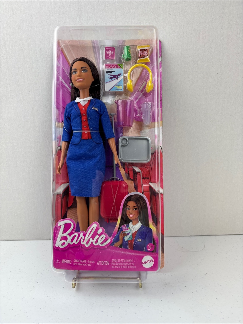 Mattel Barbie Flight Crew Doll in Blue and Pink